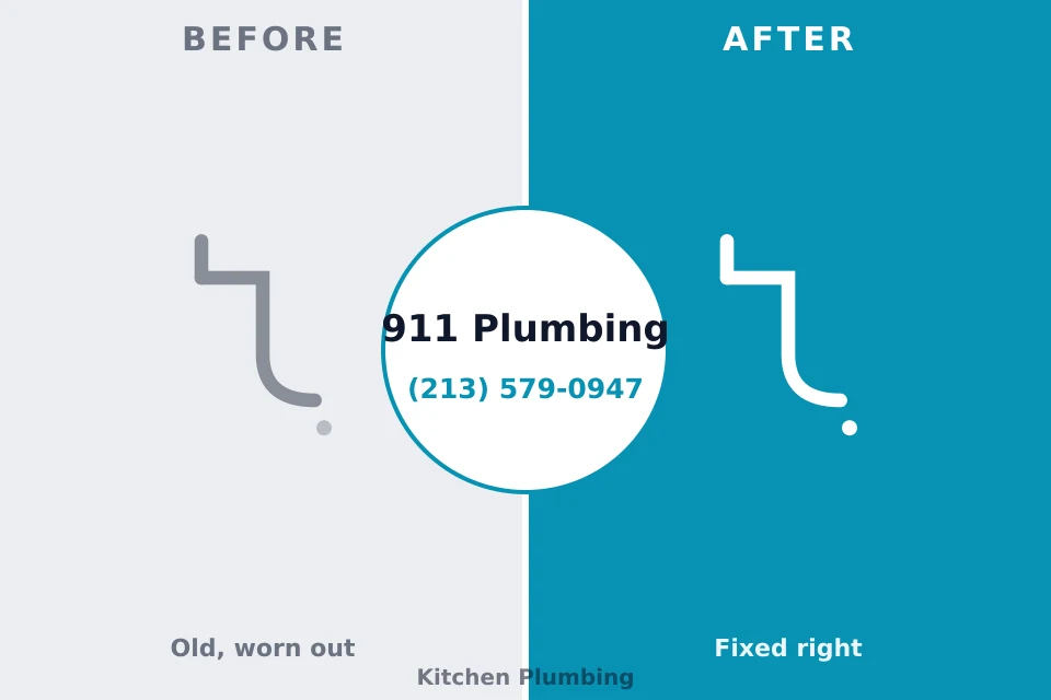 Before and after: plumbing repair Grandview Heights, OH